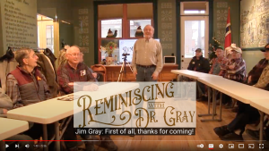 Reminiscing with Dr. Gray Youtube opening graphiic